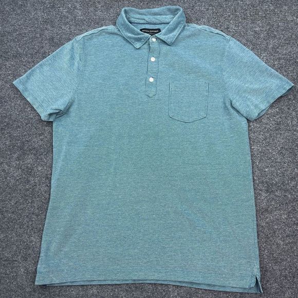 Banana Republic Other - Banana Republic Wicking Pique Polo Shirt Mens Size Medium Blue Green Casual